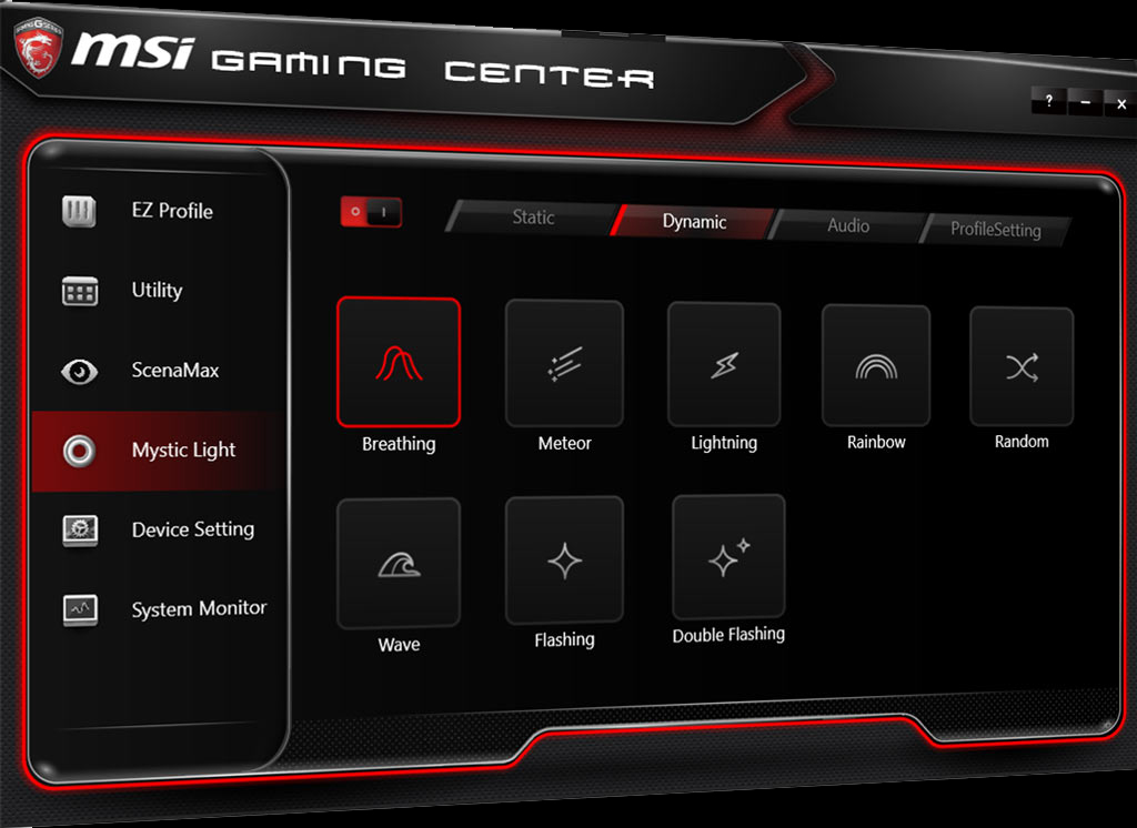 MSI Gaming Center Mystic Light