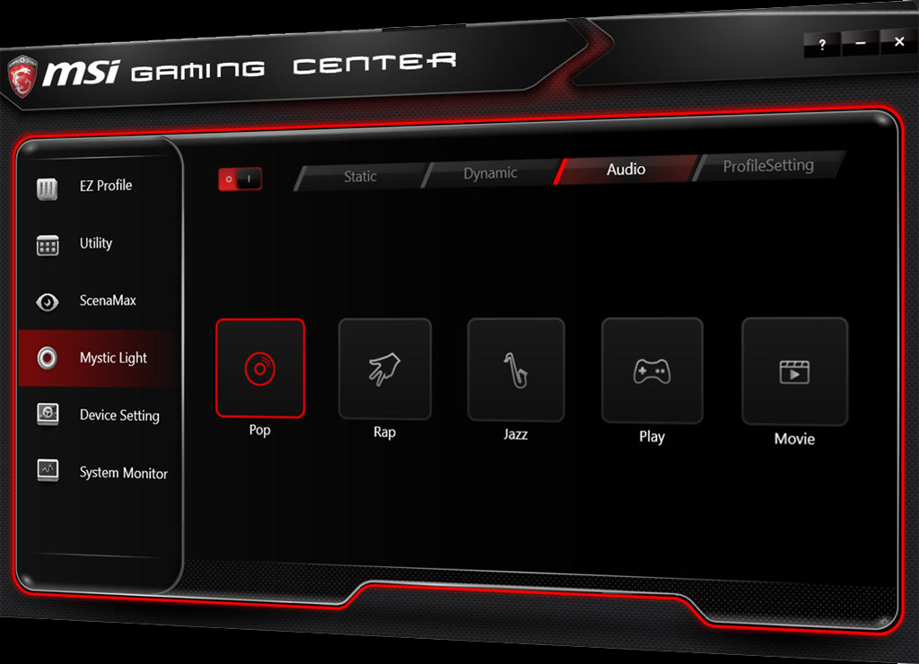 MSI Gaming Center Mystic Light